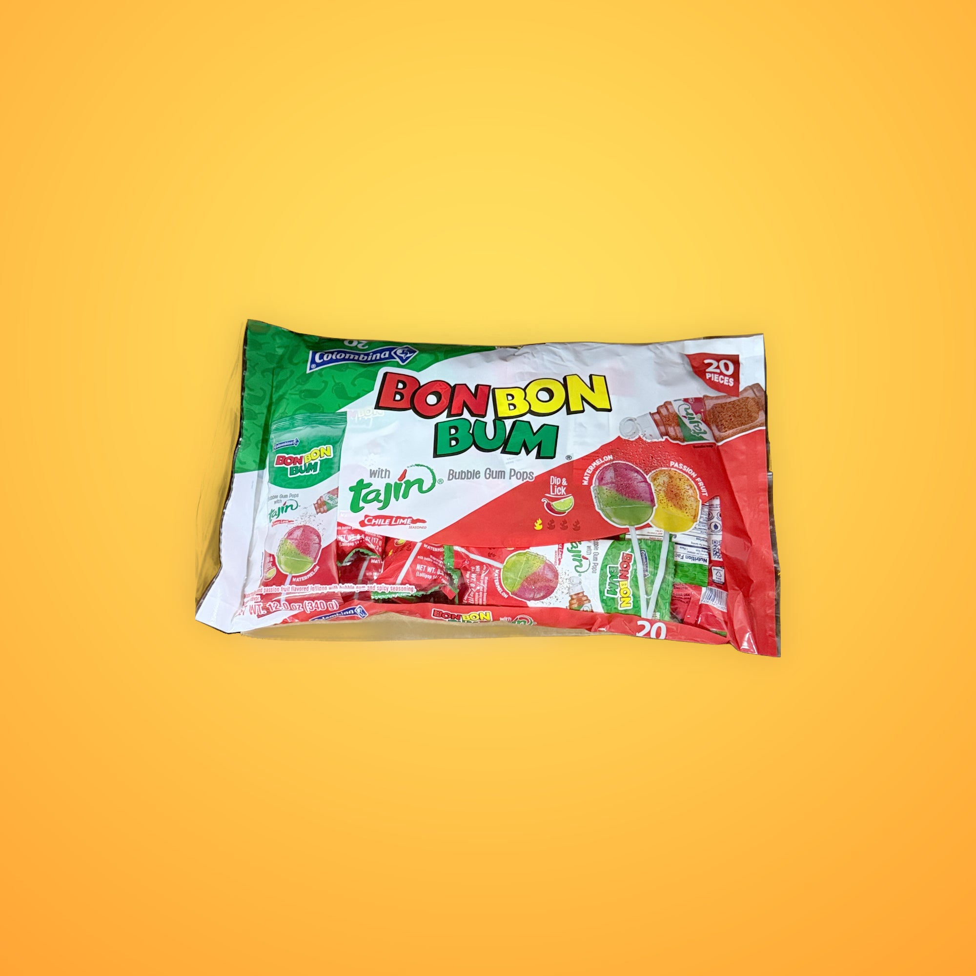 Bon Bon Bum 20pc Tajin | Dulceria La Colmena
