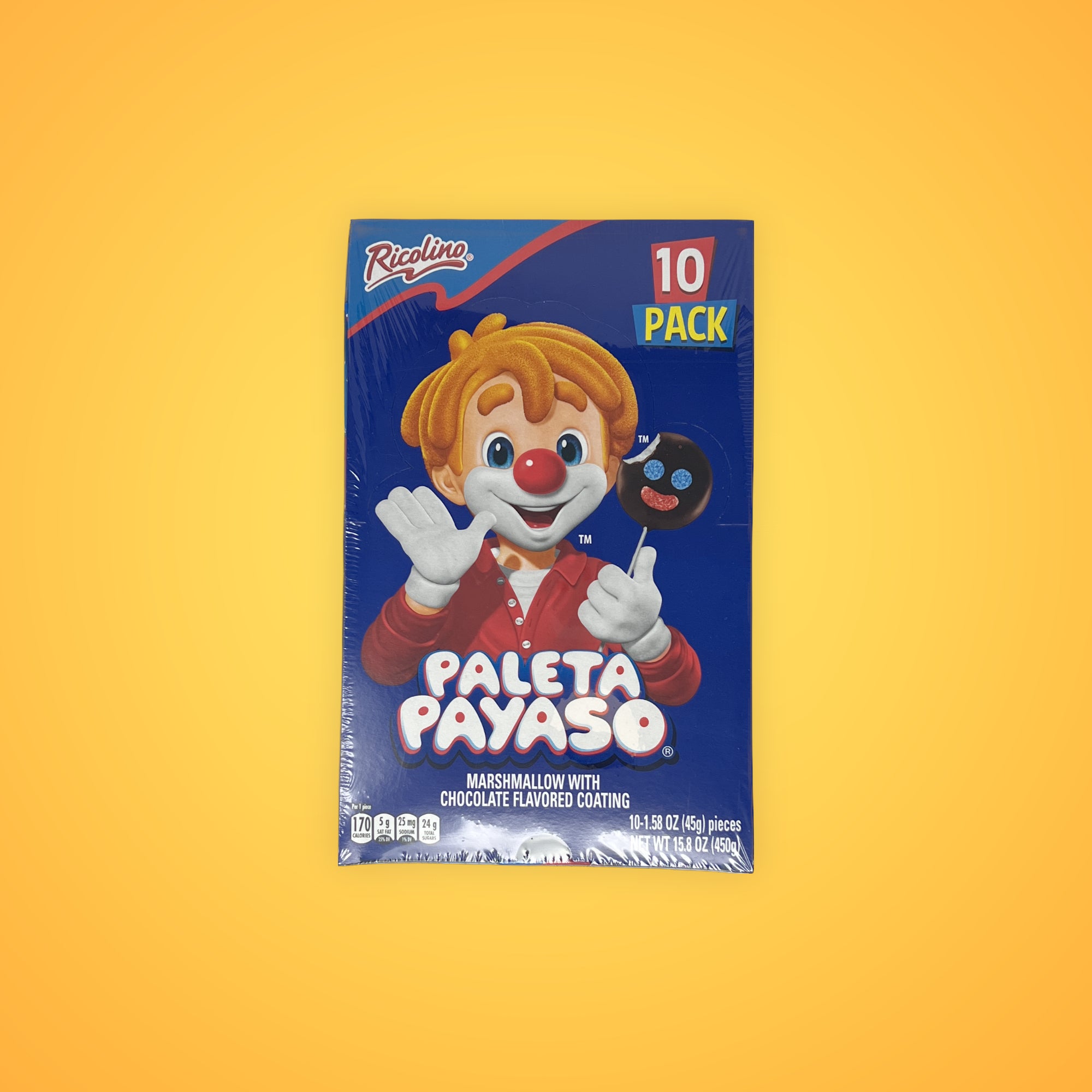 Ricolino Paleta Payaso 10-Pieces Pack